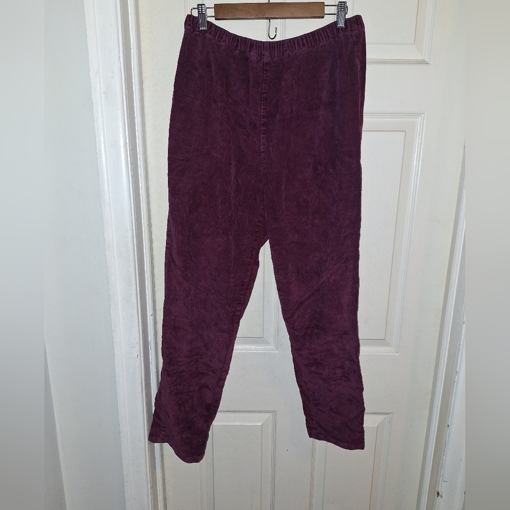 Essentials Women's Corduroy Pants - Deep Purple